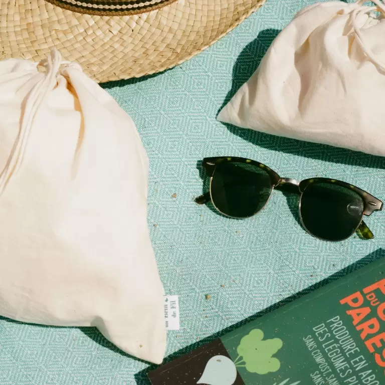 Sac à vrac en coton bio "nature" – Image 7