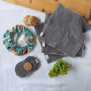 Kit cuisine zéro déchet "Tout simplement" Dakota gris